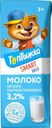 Молоко 3,2%"Топтышка" ультрапастеризованное, 200 мл
