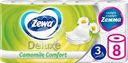 Бумага туалетная ZEWA Deluxe Ромашка 3-слоя