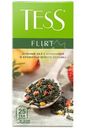 Чай Tess Flirt зелёный с клубникой и ароматом белого персика в пакетиках, 25х1.5г