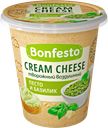 Сыр творожный BONFESTO Воздушный Кремчиз Песто и базилик 65%, без змж, 125г