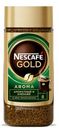 Кофе Nescafé Gold Aroma intenso натуральный растворимый с добавлением молотого, 85г