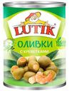 Оливки Lutik зеленые с креветками 280 г