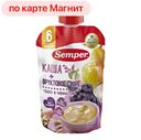 Пюре СЕМПЕР Фруктово-зерновое, гр/черн/зл, 120г