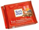 Шоколад Ritter Sport молочный ямайский ром-изюм-орех 100 г