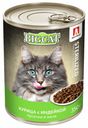 Влажный корм для кошек Зоогурман Big Cat Sterilized Курица с индейкой кусочки в желе 350 г