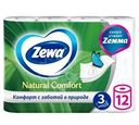 Туалетная бумага Zewa Natural Comfort 3 слоя 12шт.