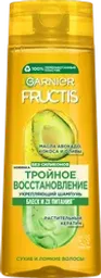 Шампунь для поврежденных и ослабленных волос FRUCTIS Тройное восстановление, укрепляющий