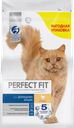 Корм сухой для взрослых кошек PERFECT FIT с курицей, для живущих в помещении, 2,5кг