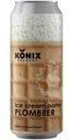Пивной напиток Konix Brewery Ice Cream Porter Plombeer нефильтрованный осветленный пастеризованный 7%, 450мл
