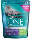 Корм Purina ONE для чувствительных кошек, с индейкой, 750 г