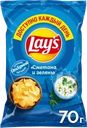 Чипсы картофельные LAY'S со вкусом сметаны и зелени