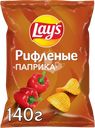 Чипсы картофельные LAY'S Рифленые Паприка, 140г