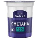 Сметана DANKE 15%, 300г