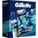 Набор Gillette Mach3 Бритва со сменной кассетой + Пена Успокаивающая для бритья 200мл