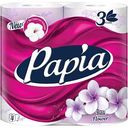 Туалетная бумага Papia Балийский цветок 3 слоя, 4 рулона
