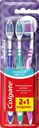 Зубная щетка COLGATE Зиг Заг многофункциональная, средней жесткости, 2+1, 3шт