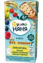 Кашка овсяная безмолочная ФрутоНяня с яблоком, земляникой, малиной и черникой, с 6 месяцев, 200 мл