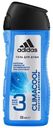 Гель-шумпунь для душа и гель для умывания мужской Climacool Adidas, 250 мл