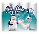 Туалетная бумага, Familia Trio, 3 слоя, 12 рулонов