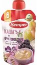 Каша + Пюре фруктовое Semper Груша и чернослив с 6 месяцев, 120 г