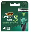 Сменные кассеты для бритья BIC Hybrid 3 Flex Sensitive, 4 шт