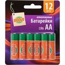 Батарейки алкалиновые Глобус AA/R6/LR6, 12шт.
