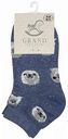Носки детские Гранд цвет: синий меланж, рисунок: тюлень, размер 18-20 (29-31)