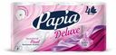 Туалетная бумага Papia Delux Dolce Vita 4 слоя 8 рулонов