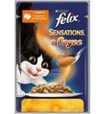 Корм для кошек Felix Sensations с индейкой в соусе 85г