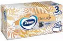 Салфетки бумажные косметические Zewa Deluxe Design в ассортименте 3 слоя, 90 шт.