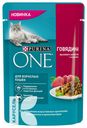 Корм PURINA ONE для кошек говядина и морковь75г