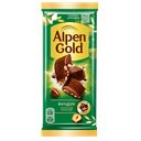 Шоколад ALPEN GOLD молочный, фундук, 80 г