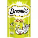 Лакомство для кошек Подушечки Dreamies с уткой, 60 г