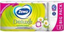 Туалетная бумага Zewa Deluxe Ромашка 3 слоя, 8 рулонов