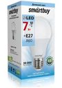 Лампа Smartbuy светодиодная А60 7W Е27 4000К дневной свет
