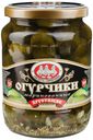 Огурчики Скатерть-Самобранка маринованные хрустящие 680 г