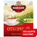 МАЙСКИЙ Чай черный цейлон мел отбор высш сорт 100пак 200г:6