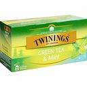 Чай зелёный Twinings с мятой, 25×1,5 г