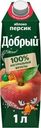 Напиток Добрый яблоко-персик сокосодержащий для детей с 3 лет 1л