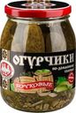 Огурцы соленые СКАТЕРТЬ-САМОБРАНКА По-домашнему бочковые, 720мл