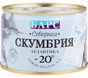 Скумбрия атлантическая Барс Северная, 250 г