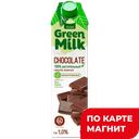 GREEN MILK Напиток раст овс с шок 1л т/пак (Союзпищепром):12