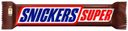 Батончик Snickers Super шоколадный с нугой-карамелью-арахисом 80 г