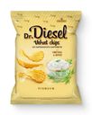Чипсы Dr. Diesel со вкусом Сметана и укроп рифленые из натурального картофеля, 120г