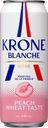 Напиток пивной KRONE BLANCHE BIERE Peach пастеризованный 4,5%
