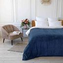 Покрывало велсофт Волна цвет аква, 150х200см