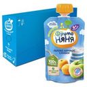 Пюре ФрутоНяня из яблок и абрикосов со сливками с 6 мес 90 гр (12 шт)