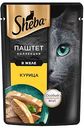 Влажный корм для кошек Sheba курица нежный паштет в желе, 75г
