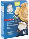 Каша молочная мультизлаковая Gerber Банан и черника с 6 месяцев, 180 г