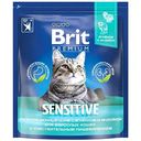 Сухой корм для кошек с чувствительным пищеварением Brit Premium Sensitive Ягненок и индейка, 2 кг